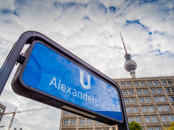istock U-Bahn Alexanderplatz sign and TV tower in Berlin 648419926