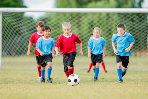 istock Kicking the Ball Up the Field 648421014