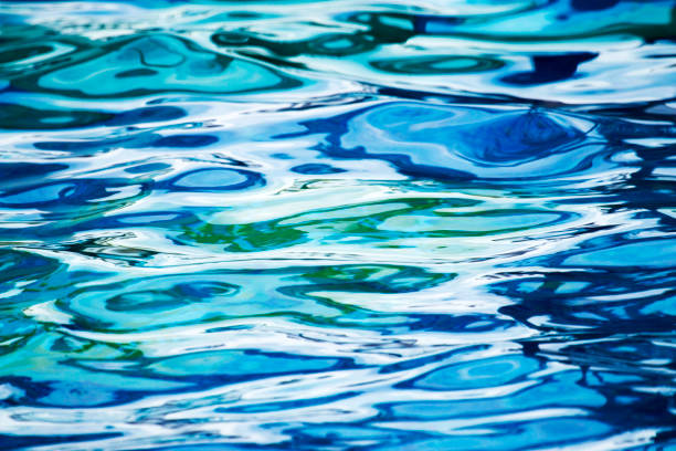 istock Blue, aqua and white pool water is mesmerizing 648421140