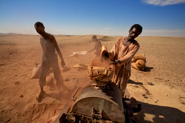 kopalnie złota, sudan - maciek zdjęcia i obrazy z banku zdjęć