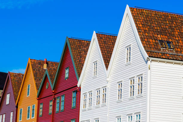 istock Bryggen district. Bergen, Norway. 648424624