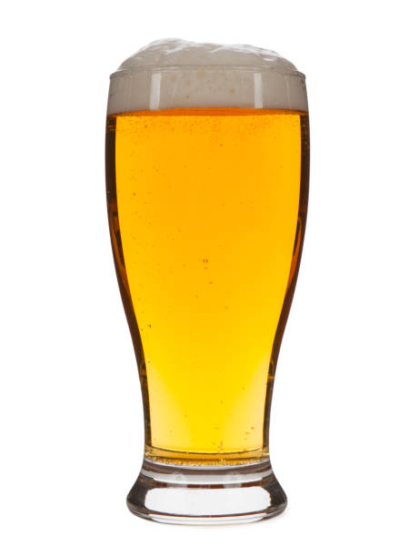 istock Beer in glass isolated on white background 648438442