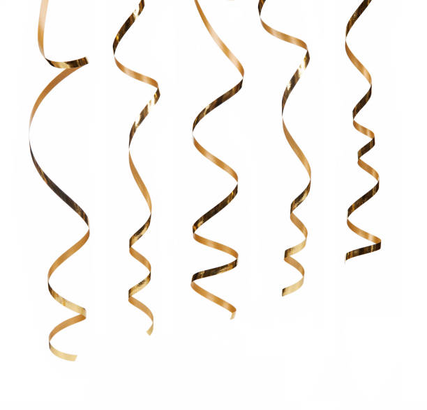 istock Gold serpentine isolated on white background 648438464