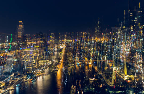 istock Abstract background is cityscape blur background 648445288