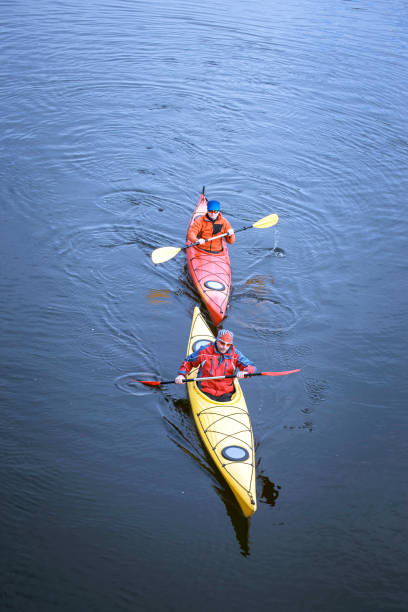 istock Traveling by kayak on the river on a sunny day. 648449370
