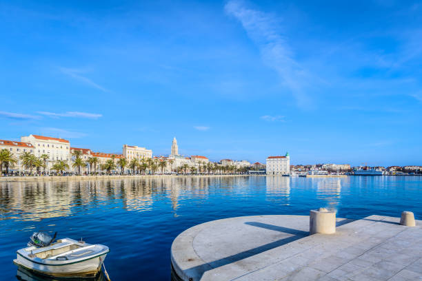 istock Colorful promenade in town Split, Croatia. 648452134
