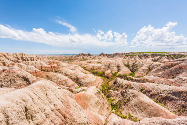 istock Badlands red canyons in South Dakota 648460202