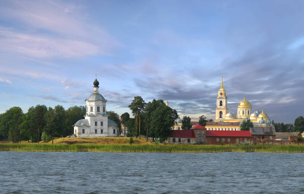 istock Monastery Stolobny Island on Lake Seliger. Russia 648470434