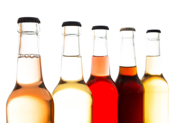 istock Orange lemonade with oterh lemonade bottles 648478798