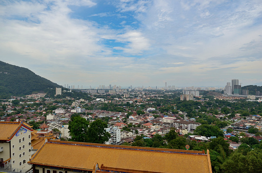Panoramic view of Georgetown from territory of Kek Lok Si temple, Penang Island, Malaysia.Panoramic view of Georgetown from territory of Kek Lok Si temple, Penang Island, Malaysia.