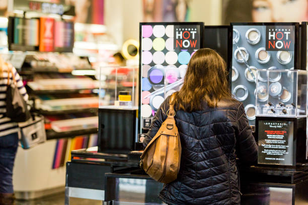 Denver, Colorado, USA-September 12, 2014. Shopping at Park Meadows Mall of South Denver.