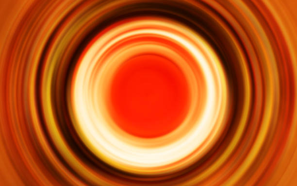 istock Orange swirl sun illustration background 648492588