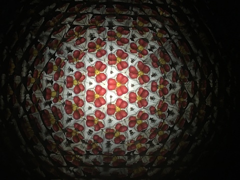 real view through a old magic super kaleidoscope