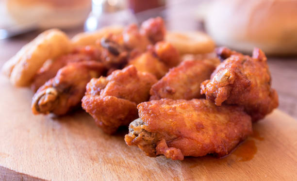Chicken wings stock photo