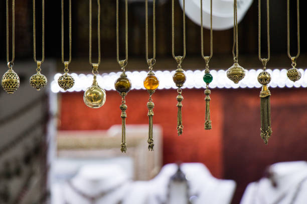 istock Selection of Turkish traditional tassels in various colors 648509952