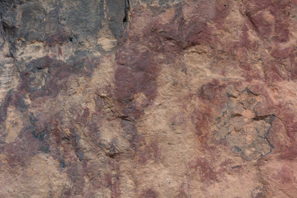 istock Textured surface of colorful rock 648515964
