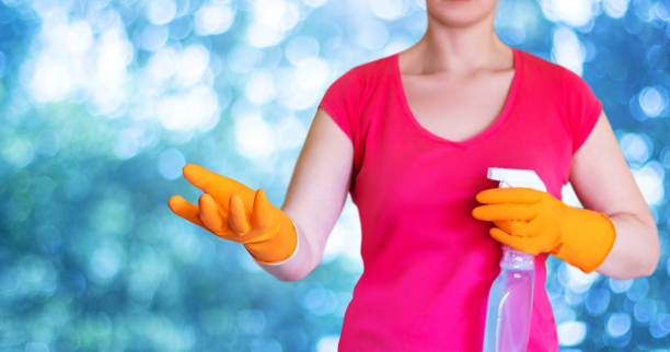 istock Cleaning the house on blurred background. 648525654
