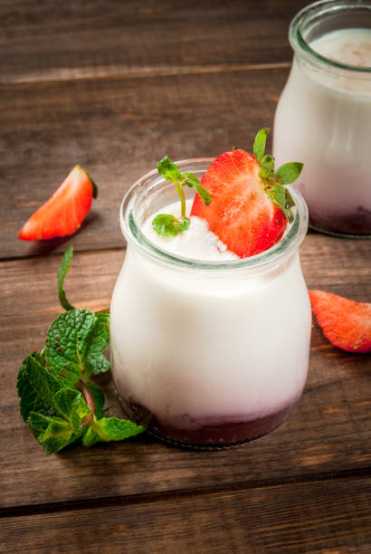 istock Homemade yogurt with strawberries 648532334