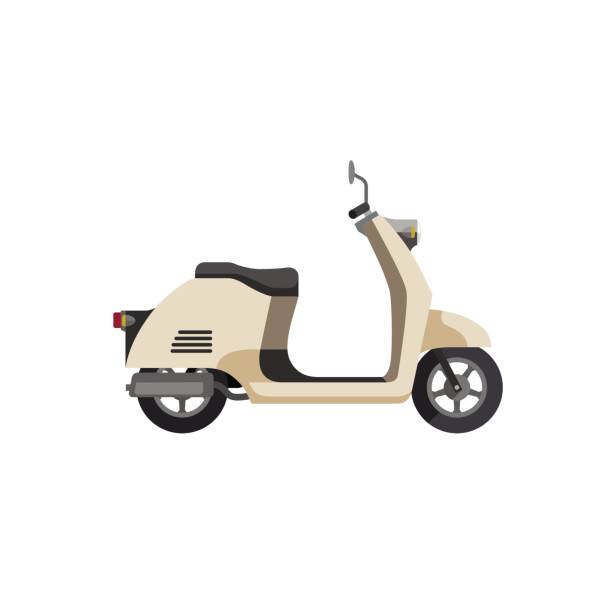 illustrations, cliparts, dessins animés et icônes de scooter  - moped