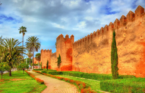istock Almohad city wall of Rabat, Morocco 648536716