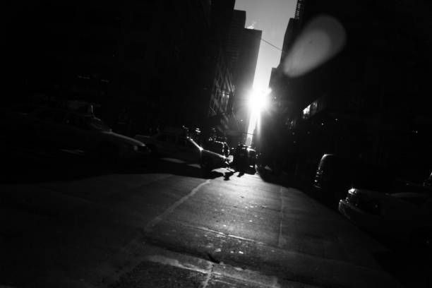 istock NEW YORK USA back light street morning 648539582