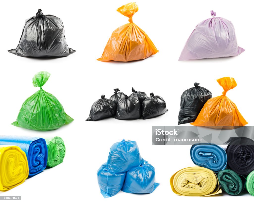 ごみ袋のコラージュ - ゴミのロイヤリティフリーストックフォト