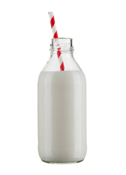istock Milk in a glass bottle 648551228