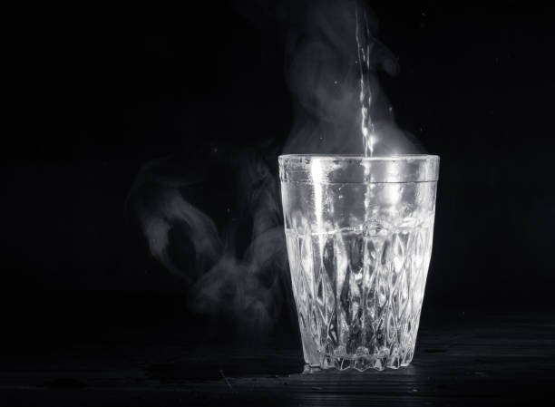 Transparent Glass Cup With Swell The Boiling Water Into It Stock Photo -  Download Image Now - iStock