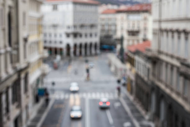 istock Blurred sky background day city round circle light.blur core construction structure urban place backdrop. 648557726