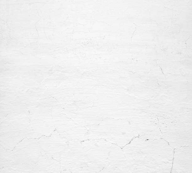 istock Close-up white gray grunge old brick wall texture, concrete cement background 648572374