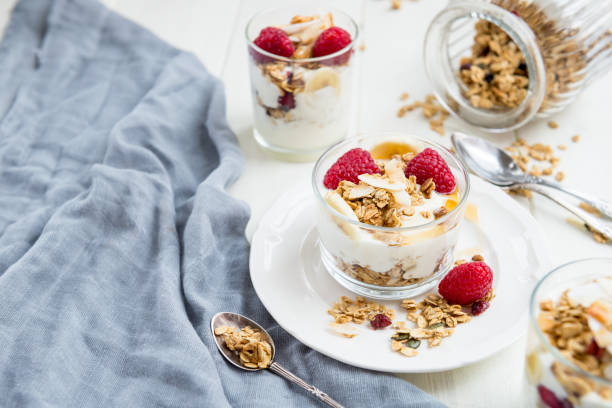 istock Healthy Energy-boosting Granola and Yogurt Breakfast 648579046