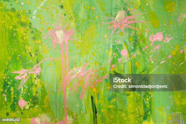 Detail Of The Painting Stock Photo - Download Image Now - Abstract, Acrylic Painting, Art