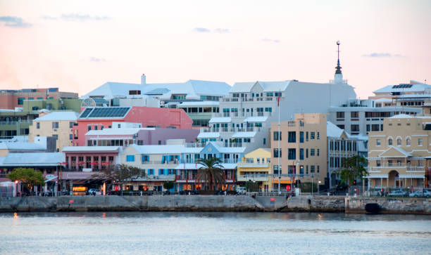 istock From the harbor, Front Street in Hamilton, Bermuda  Retail business 648588620