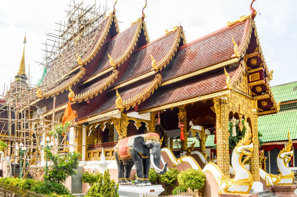 istock Buddhist temple in Chiang Mai, Thailand 648588990