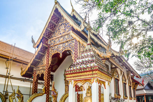 istock Buddhist temple in Chiang Mai, Thailand 648589086