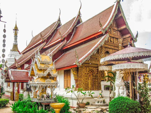 istock Buddhist temple in Chiang Mai, Thailand 648589132