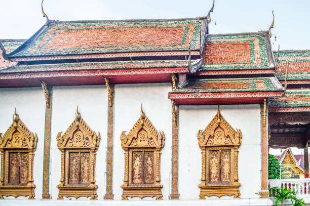 istock Buddhist temple in Chiang Mai, Thailand 648589268