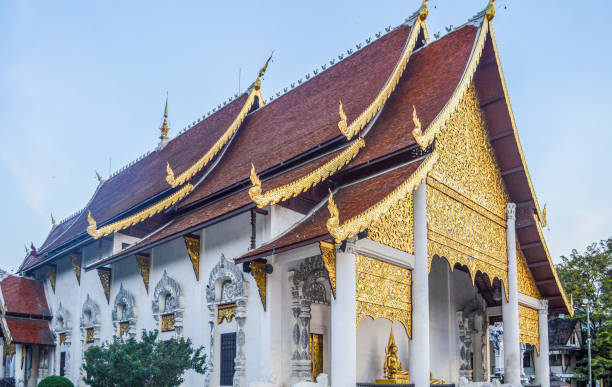 istock Buddhist temple in Chiang Mai, Thailand 648591502