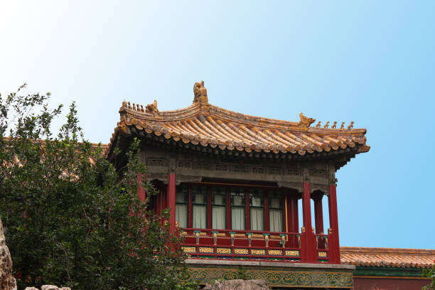 istock Secluded house in the imperial gardens where Qing emperors studied and rested, Beijing. 648591998
