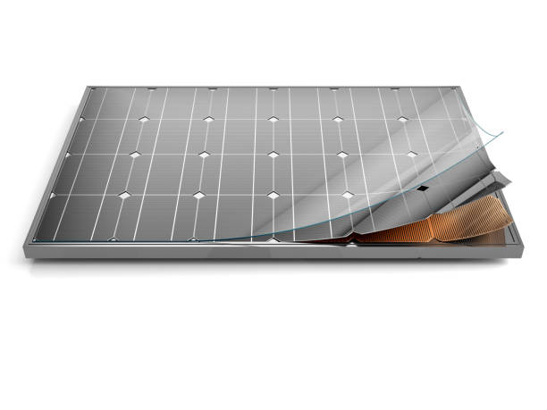 painel solar - polycrystalline imagens e fotografias de stock