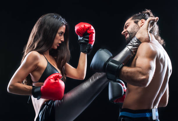 istock couple fighting in a gym 648605966