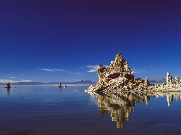 istock Mono Lake,Tufa Formations and Clouds 648606028