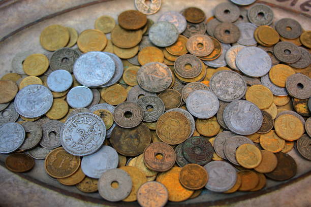 istock Old French coins 648618186