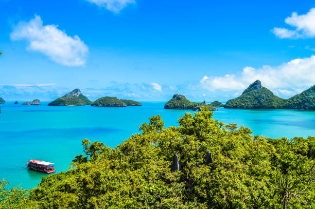 piękne wybrzeże i wyspy w tajlandii - ang thong islands zdjęcia i obrazy z banku zdjęć