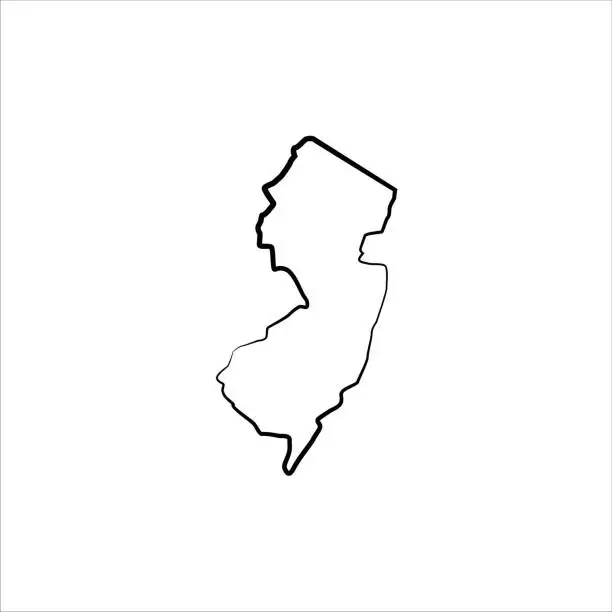 Vector illustration of New Jersey