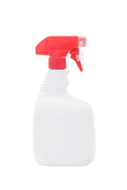 istock White spray bottle isolated on a white background 648627850