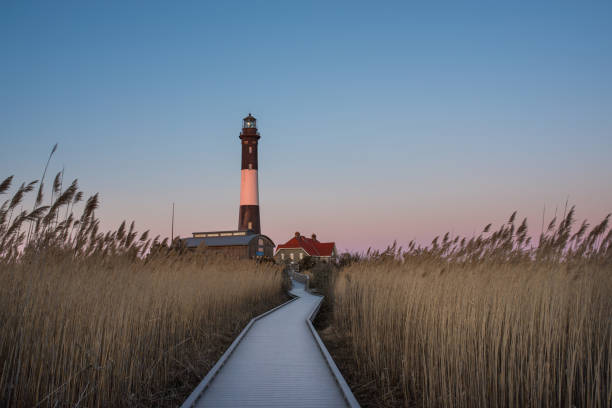 Fire Island Lighthouse stock photo