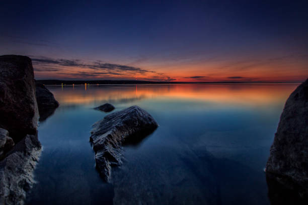 istock Blue Hour at Higgins Lake South State Park 648649126