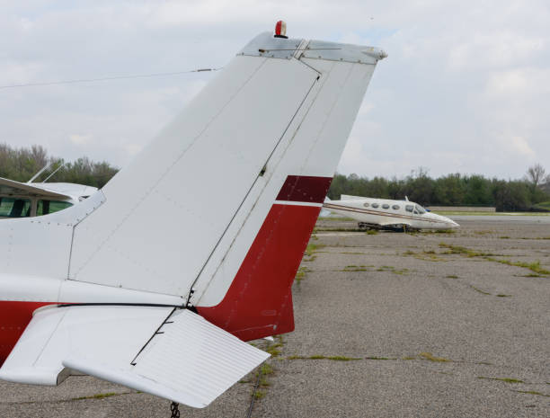 istock Tail of newer plane 648659852
