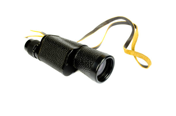 istock black monocular spyglass isoalted on white background 648659978